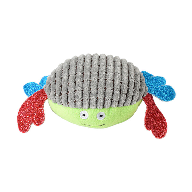 New Dog Toy Sounding Plush Molar Bite-Resistant Dog Toy Self-Healing Simulation Crab Dog