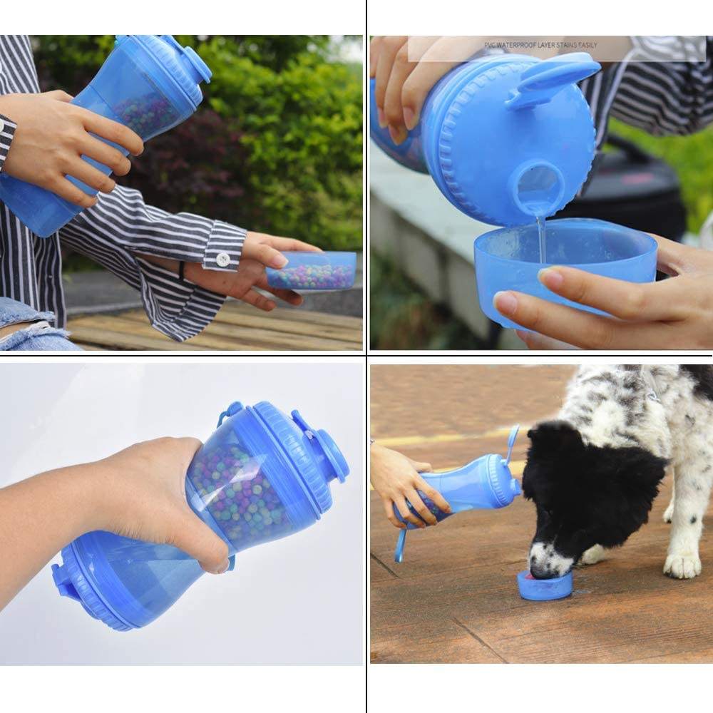 Pet Water Cup Outdoor Travel Portable Water Bottle Water Food Cup Dual-Use Cup Drinking Bottle Cats And Dogs Drinking Supplies