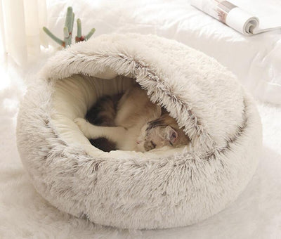 Plush Round Pet Bed