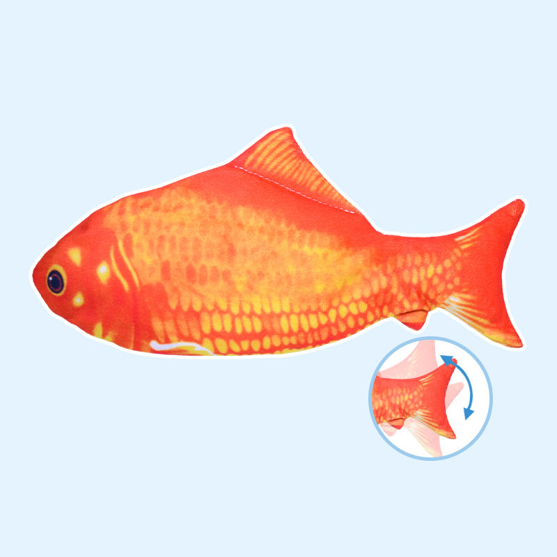 Electric Fish Will Jump, Simulating Fish Glow, Charging, Rocking Fish, Playing Cat Pet Toy