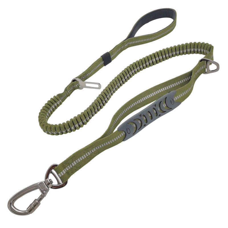 New Pet Dog Car Seat Belt Dog Rope Reflective Explosion-Proof Red Car Medium And Large Dog Leash