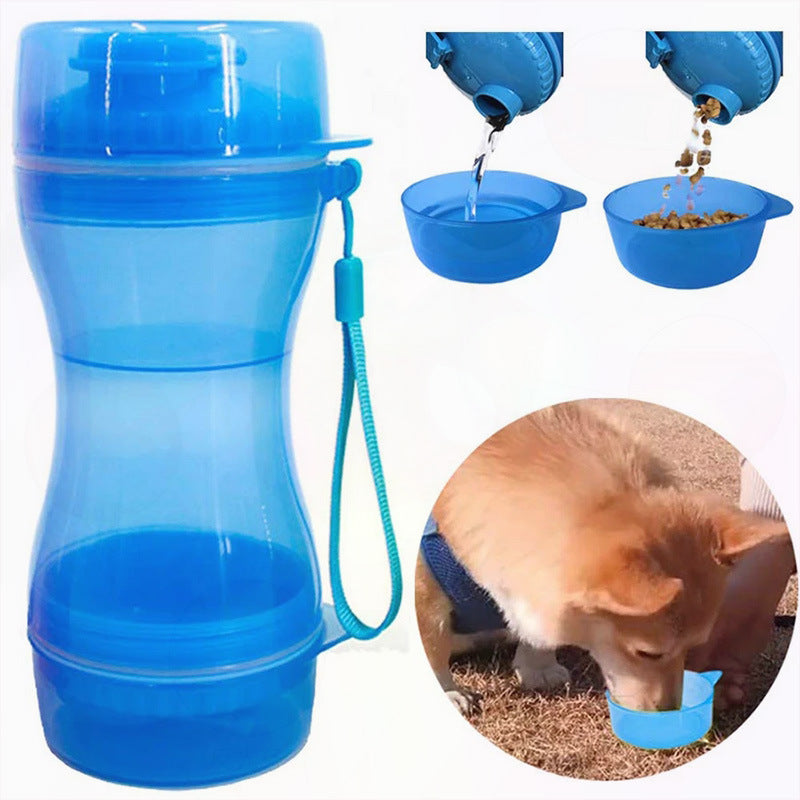 Pet Water Cup Outdoor Travel Portable Water Bottle Water Food Cup Dual-Use Cup Drinking Bottle Cats And Dogs Drinking Supplies