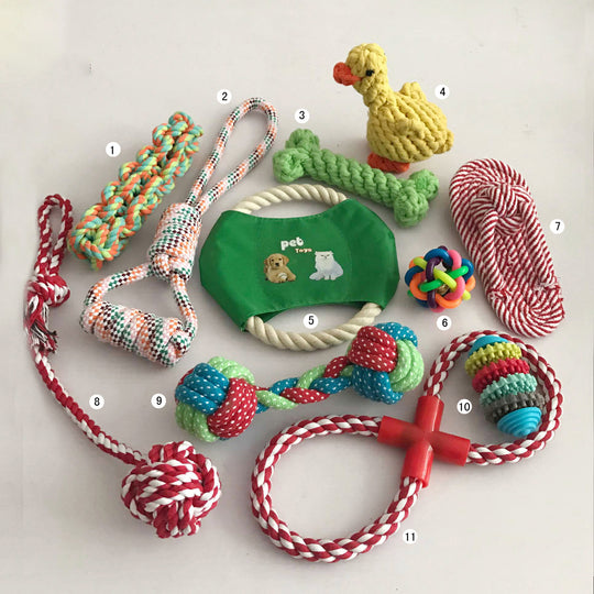 Dog Toy Set Cotton Rope Bite Toy