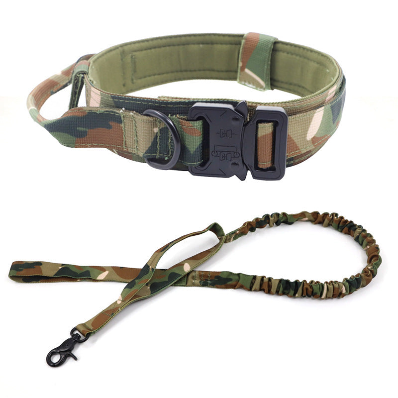Tactical Dog Collar Dog Leash Tactical Collar Dog Leash Pet Outdoor Collar Training Pet Supplies