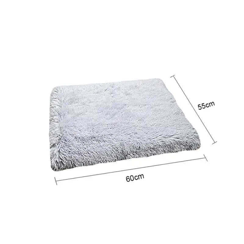 Plush Cat Bed House Cat Mat Net Red Cat Litter Plush Two-in-one Pet Mat Cat Cat Winter Warm Dog House Sleeping