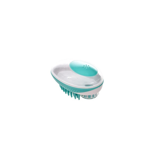 Pet Dog Bath Brush Comb Pet SPA Massage Brush Soft Silicone Dogs Cats Shower Hair Grooming Cmob Dog Cleaning Tool Pet Supplies