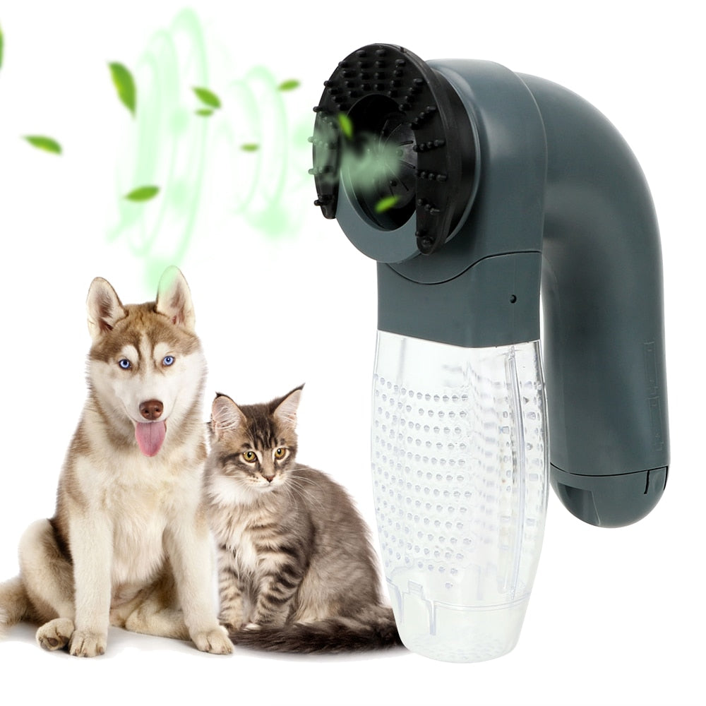 Efficient Electric Pet Hair Comb and Vacuum Cleaner for Cats and Dogs.