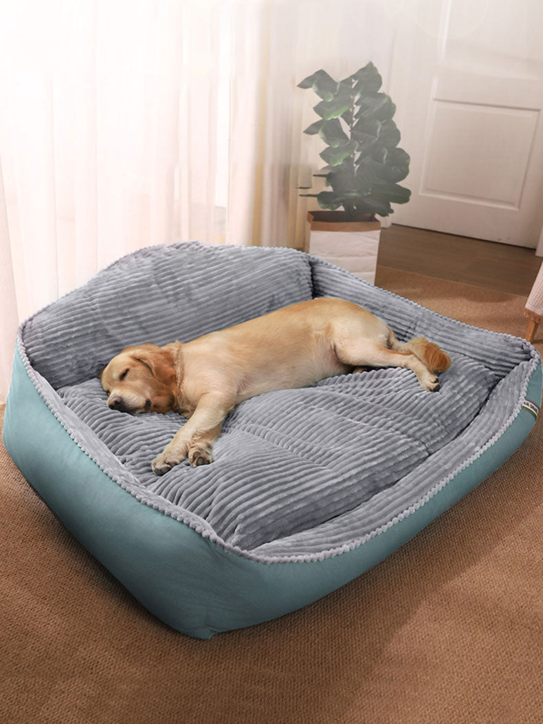 Dog Bed: Cozy Dog Bed for Large Breeds with Soft Pet Mat and Sofa Cushion.