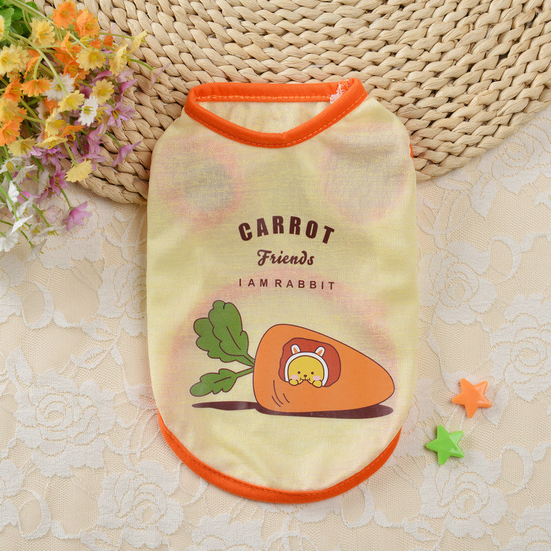 Ice Silk Thin Section Early Spring Teddy Puppy Clothes Teacup Dog Puppy Spring Clothes Dog Small Dog Summer