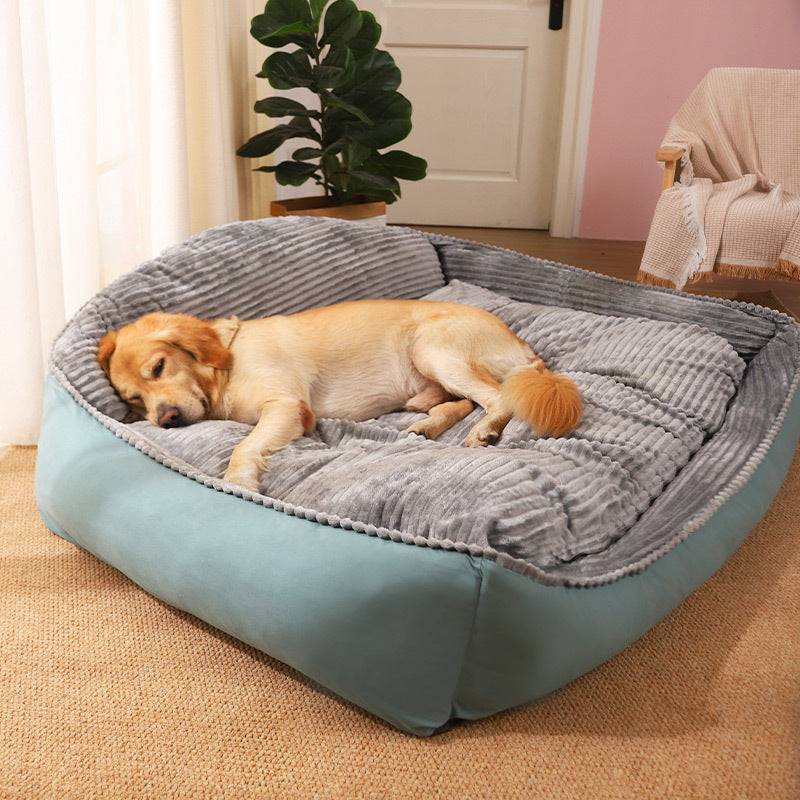 Dog Bed: Cozy Dog Bed for Large Breeds with Soft Pet Mat and Sofa Cushion.