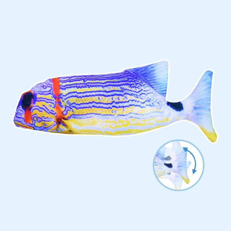 Electric Fish Will Jump, Simulating Fish Glow, Charging, Rocking Fish, Playing Cat Pet Toy