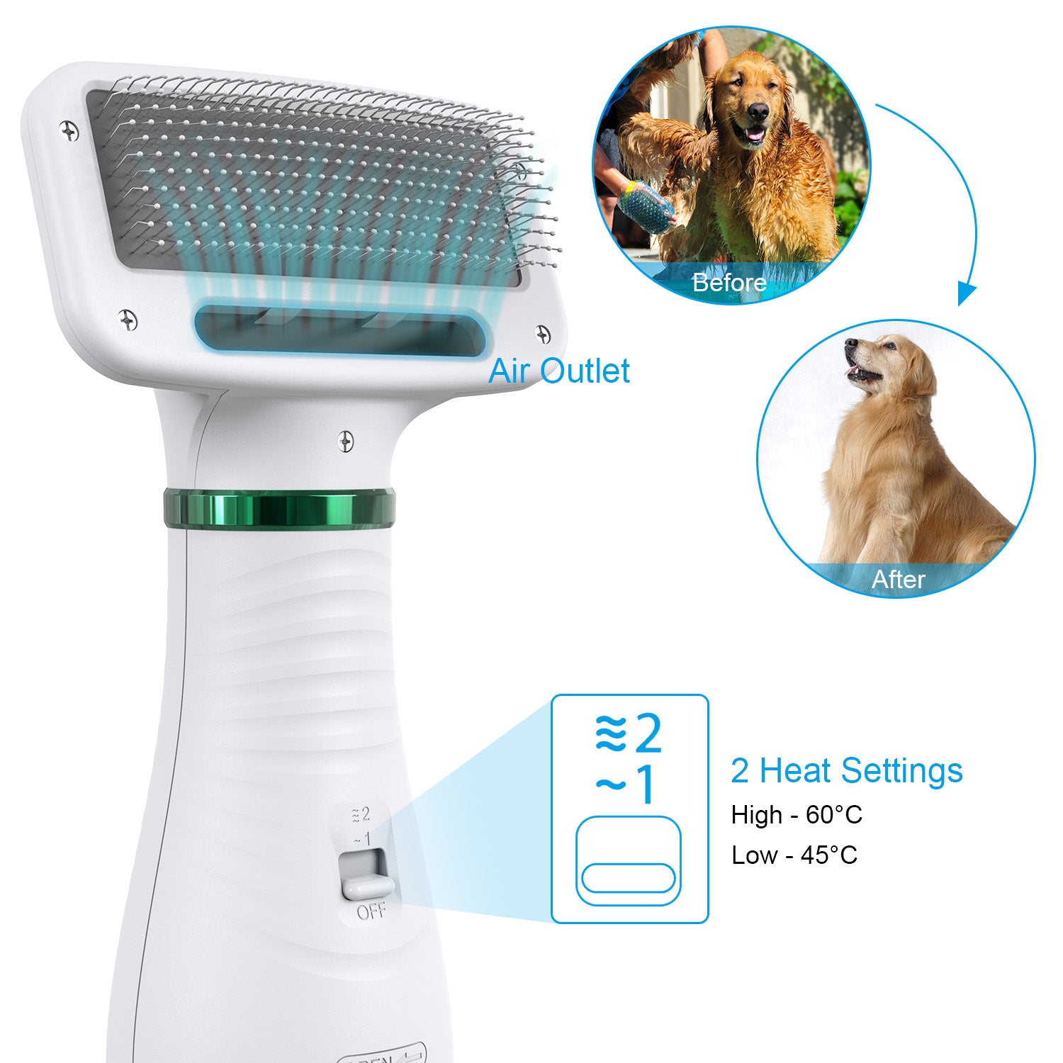 2-In-1 Portable Dog Dryer 