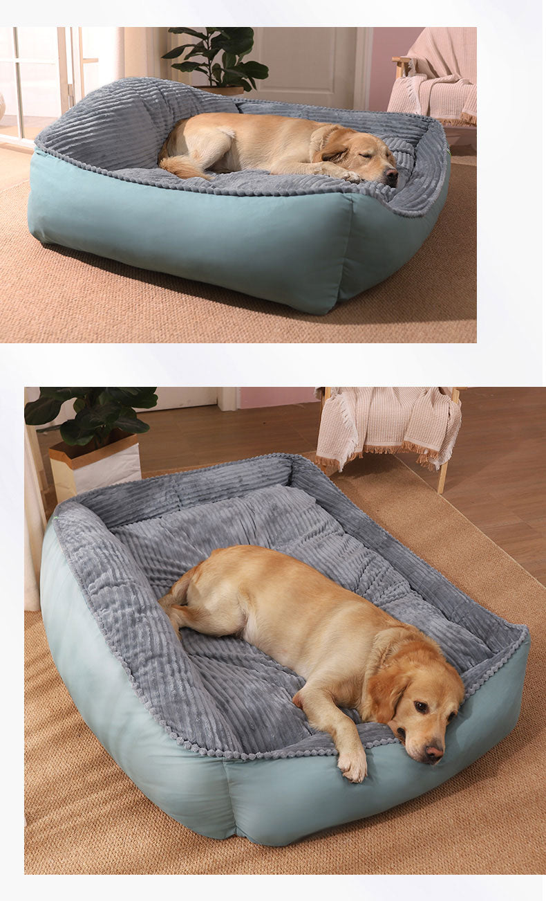 Dog Bed: Cozy Dog Bed for Large Breeds with Soft Pet Mat and Sofa Cushion.