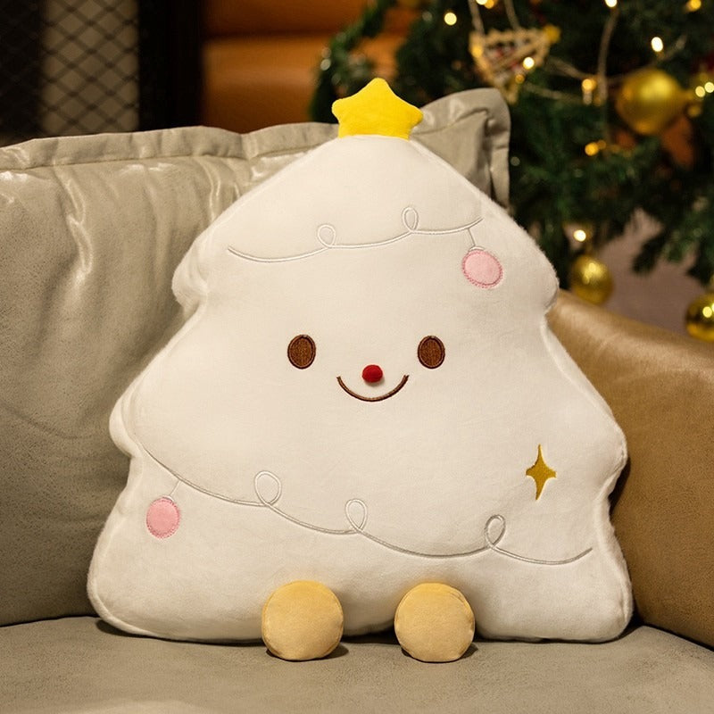 INS Christmas decoration pillow Christmas tree doll living room sofa cushion bed pillow red pillow case