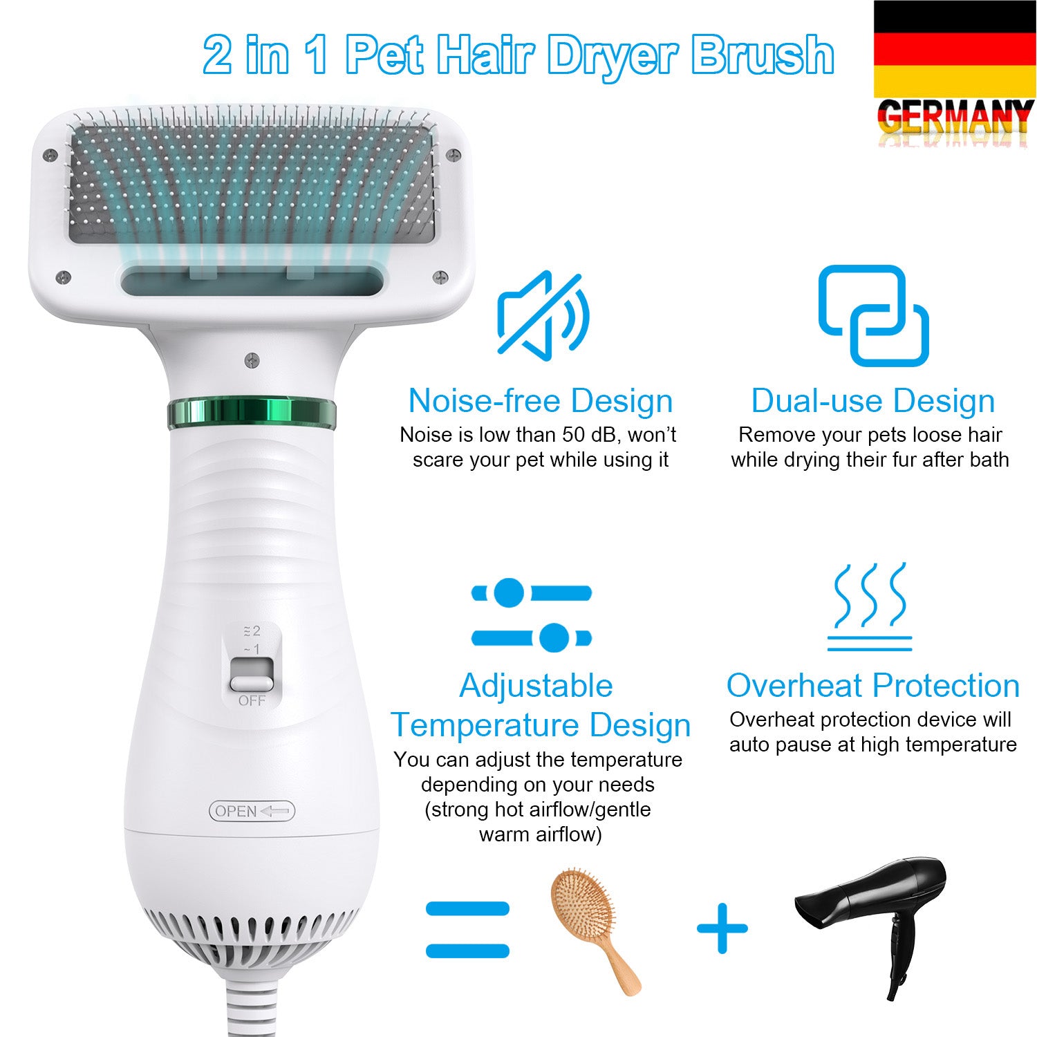 2-In-1 Portable Dog Dryer 