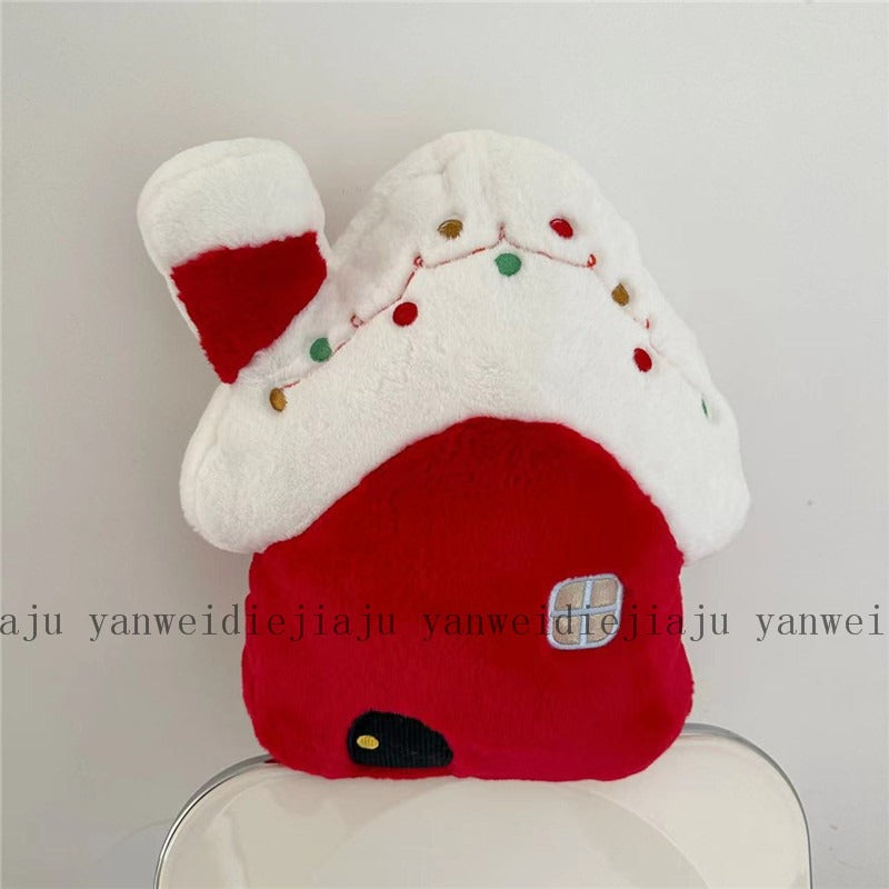 INS Christmas decoration pillow Christmas tree doll living room sofa cushion bed pillow red pillow case