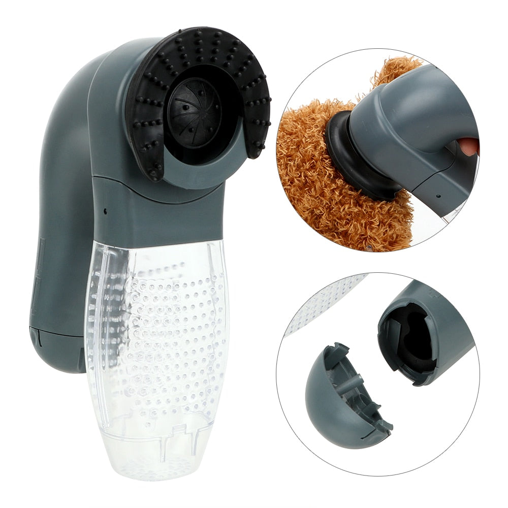 Efficient Electric Pet Hair Comb and Vacuum Cleaner for Cats and Dogs.