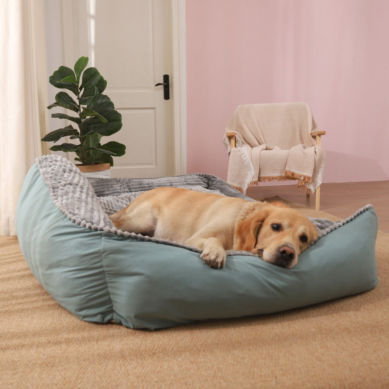 Dog Bed: Cozy Dog Bed for Large Breeds with Soft Pet Mat and Sofa Cushion.