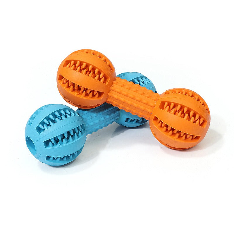 Dog Rubber Ball Dog Tooth Cleaning and Grinding Rubber Stoppable Snack Toy