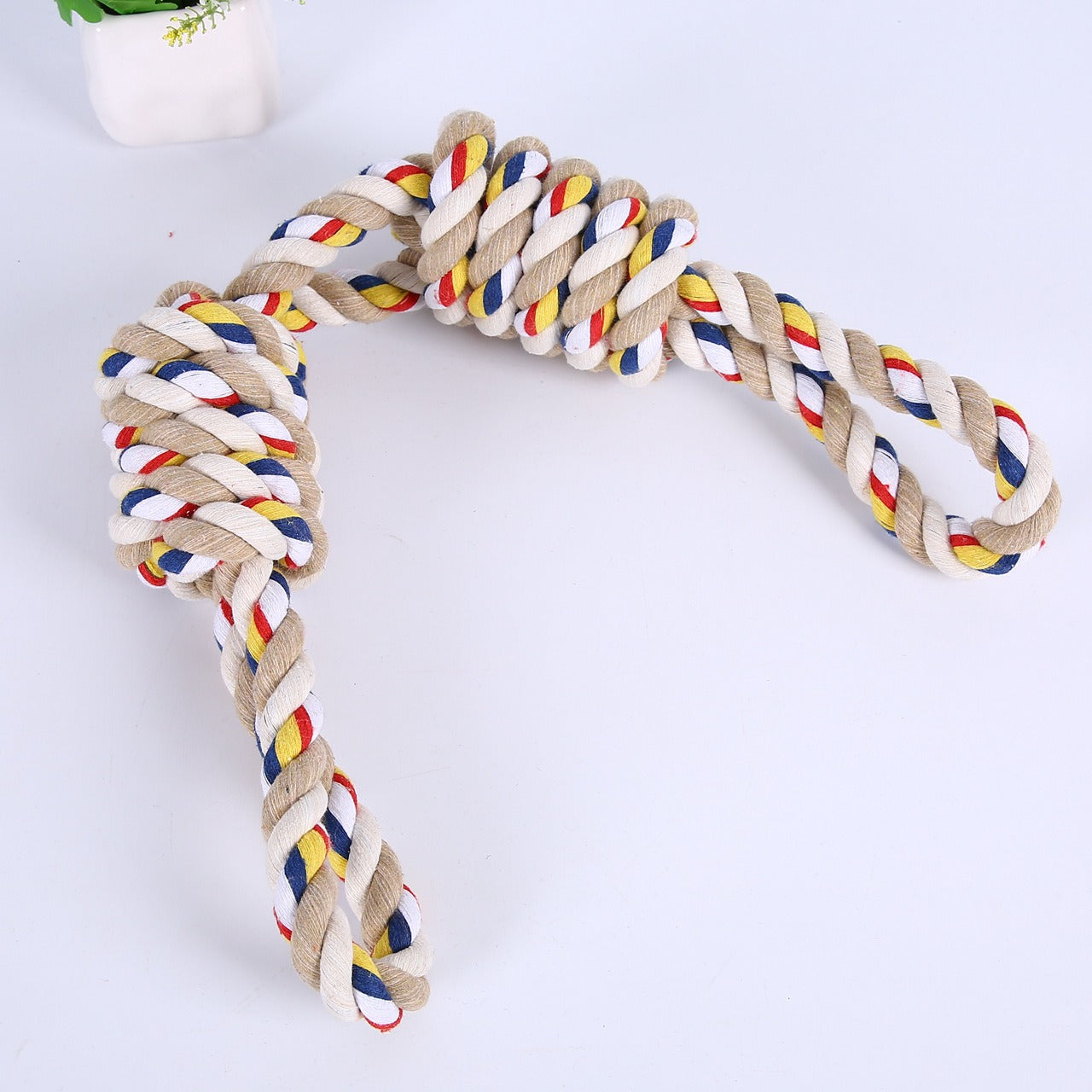 Pet Toys Teeth Grinding Dog Toys Bite Resistant Rope Large Dog Rope Knot Toys