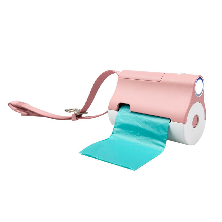 Pet Garbage Bag Dispenser With Light LED Dog Toilet Picker Walking Dog Shoveling Dog Cat Pet Garbage Box