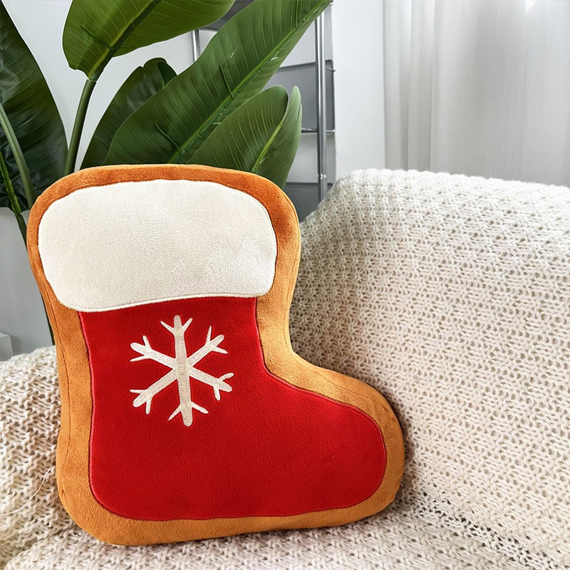 INS Christmas decoration pillow Christmas tree doll living room sofa cushion bed pillow red pillow case