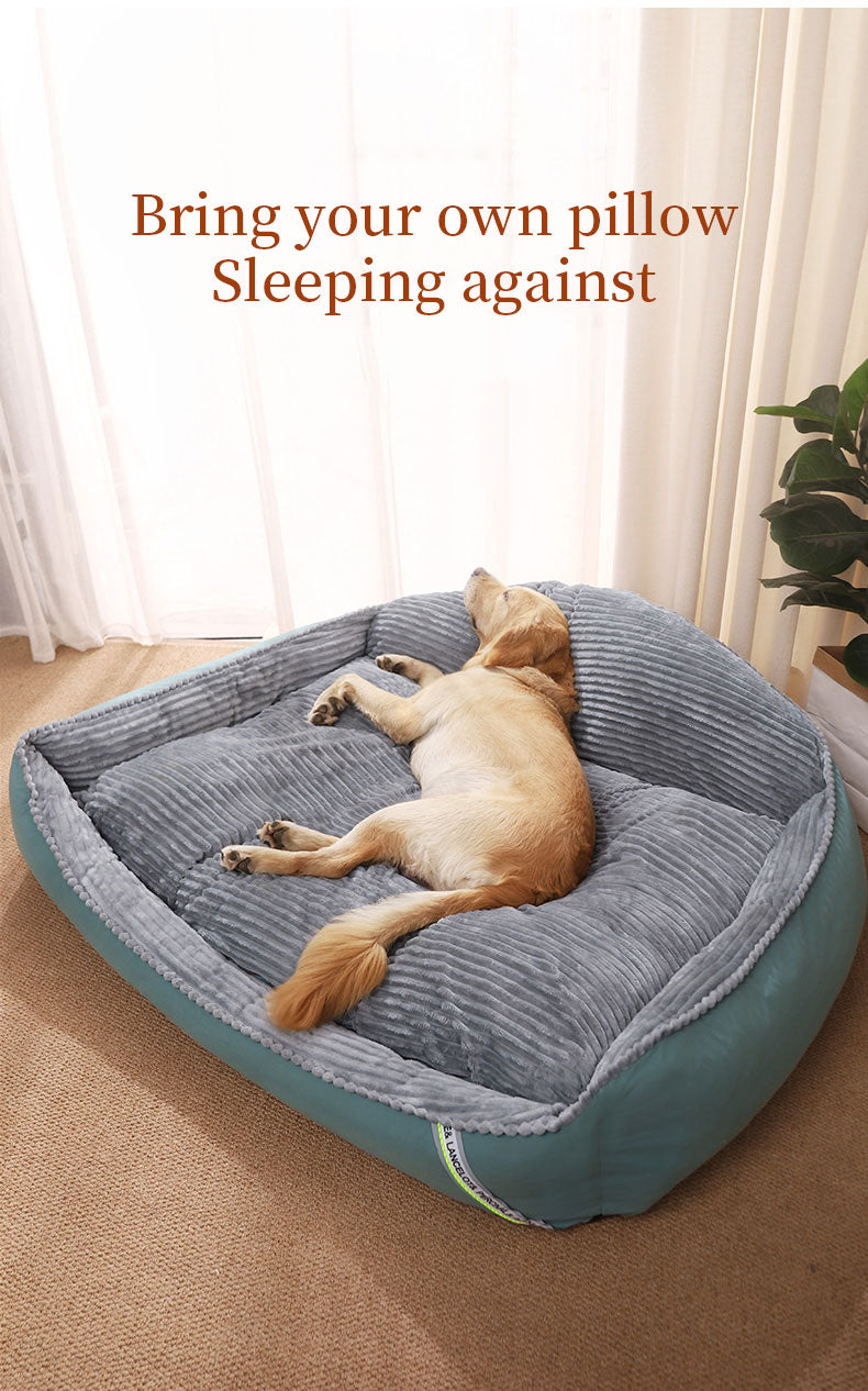 Dog Bed: Cozy Dog Bed for Large Breeds with Soft Pet Mat and Sofa Cushion.