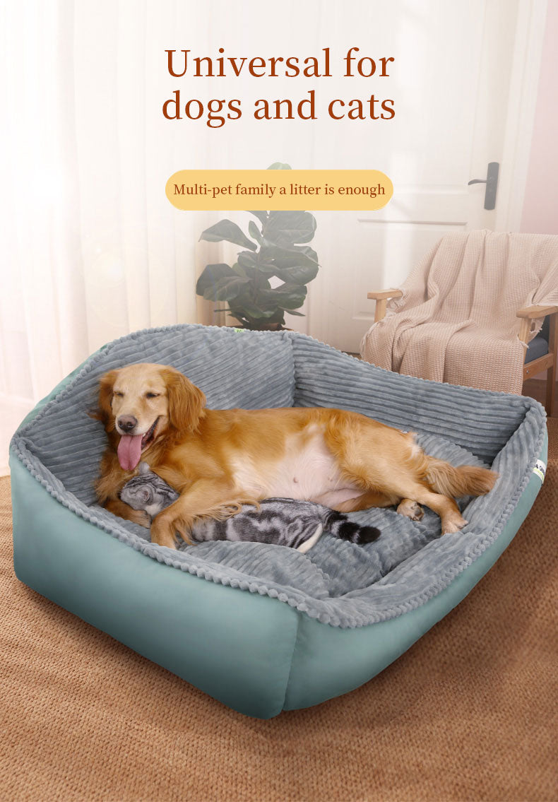 Dog Bed: Cozy Dog Bed for Large Breeds with Soft Pet Mat and Sofa Cushion.