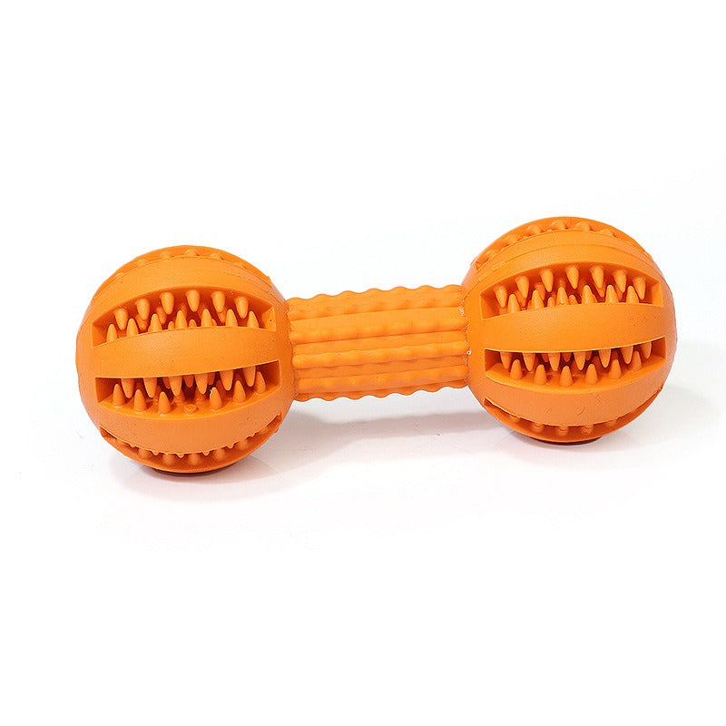 Dog Rubber Ball Dog Tooth Cleaning and Grinding Rubber Stoppable Snack Toy