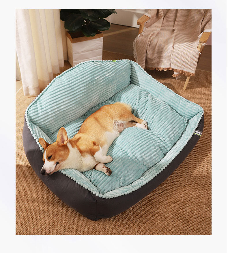 Dog Bed: Cozy Dog Bed for Large Breeds with Soft Pet Mat and Sofa Cushion.