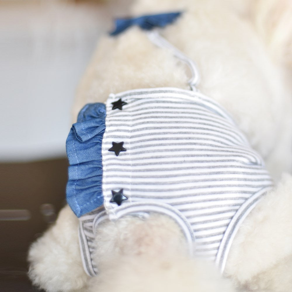 Dog Physiological Pants Female Dog Kerky Teddy Small Dog Anti-Mating Underwear Big Aunt Pants Pet Strap Menstrual Pants