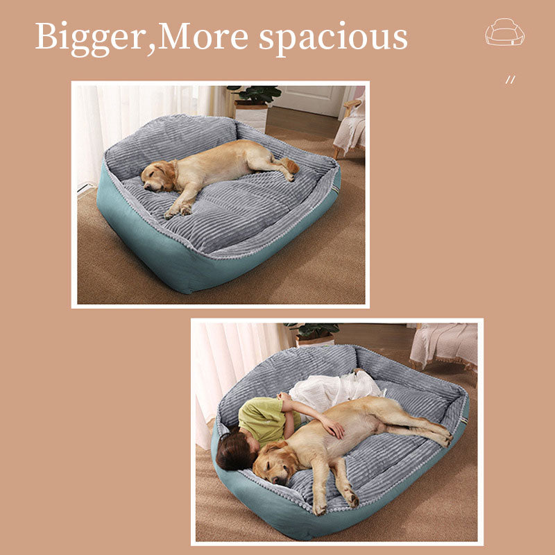 Dog Bed: Cozy Dog Bed for Large Breeds with Soft Pet Mat and Sofa Cushion.