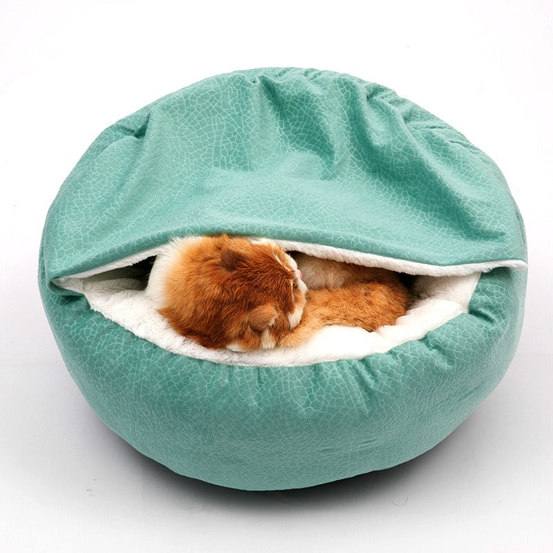 Super Soft Pet Cat Bed Plush Full Size Washable Calm Bed Donut Bed Comfortable Sleeping Artifact Suitable For All Kinds Of Cat