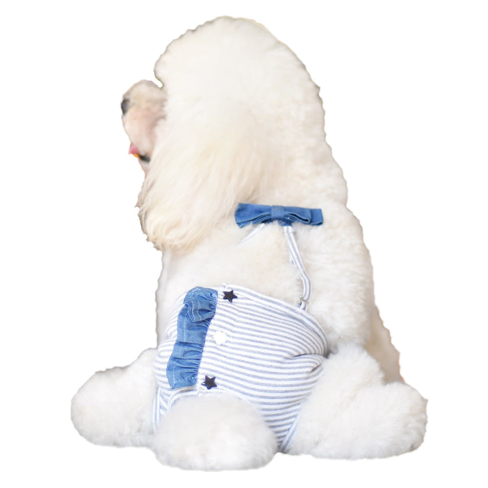 Dog Physiological Pants Female Dog Kerky Teddy Small Dog Anti-Mating Underwear Big Aunt Pants Pet Strap Menstrual Pants