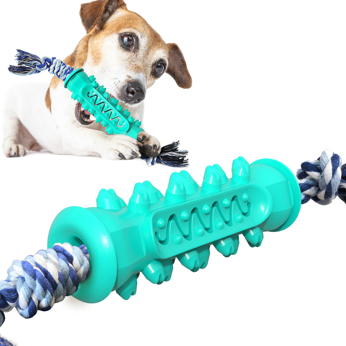 DogToy: Durable and Fun Dog Molar Stick with Toothbrush and Rope