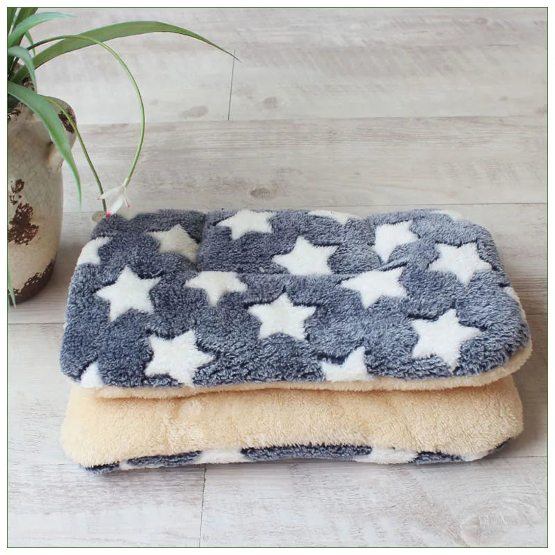 Warm Soft Fleece Pet Mat Travel Cat Litter Dog Blanket Puppy Cushion Pet Pad Dog Bed  Cheap 5 Size for Small And Large Dogs