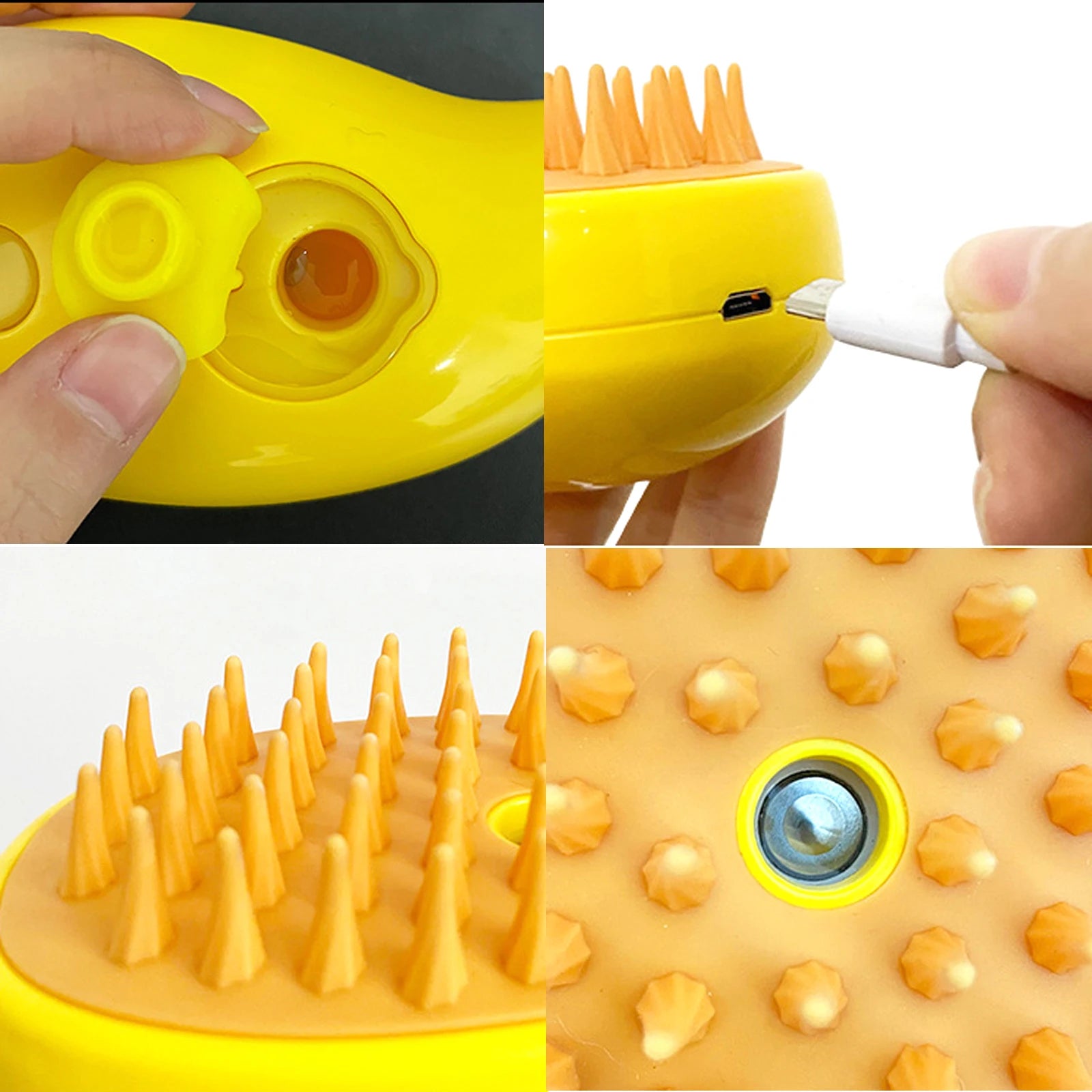 pet steam brush for dogs and cats