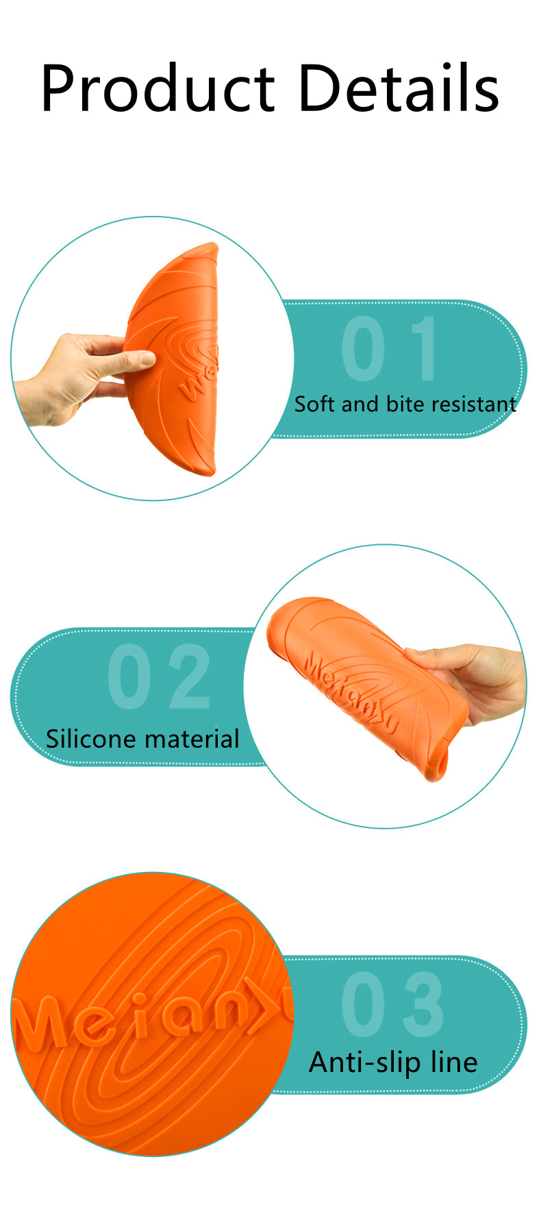 Silicone Flying Disc Toy, perfect for Interactive Training and Anti-Chew Playtime!