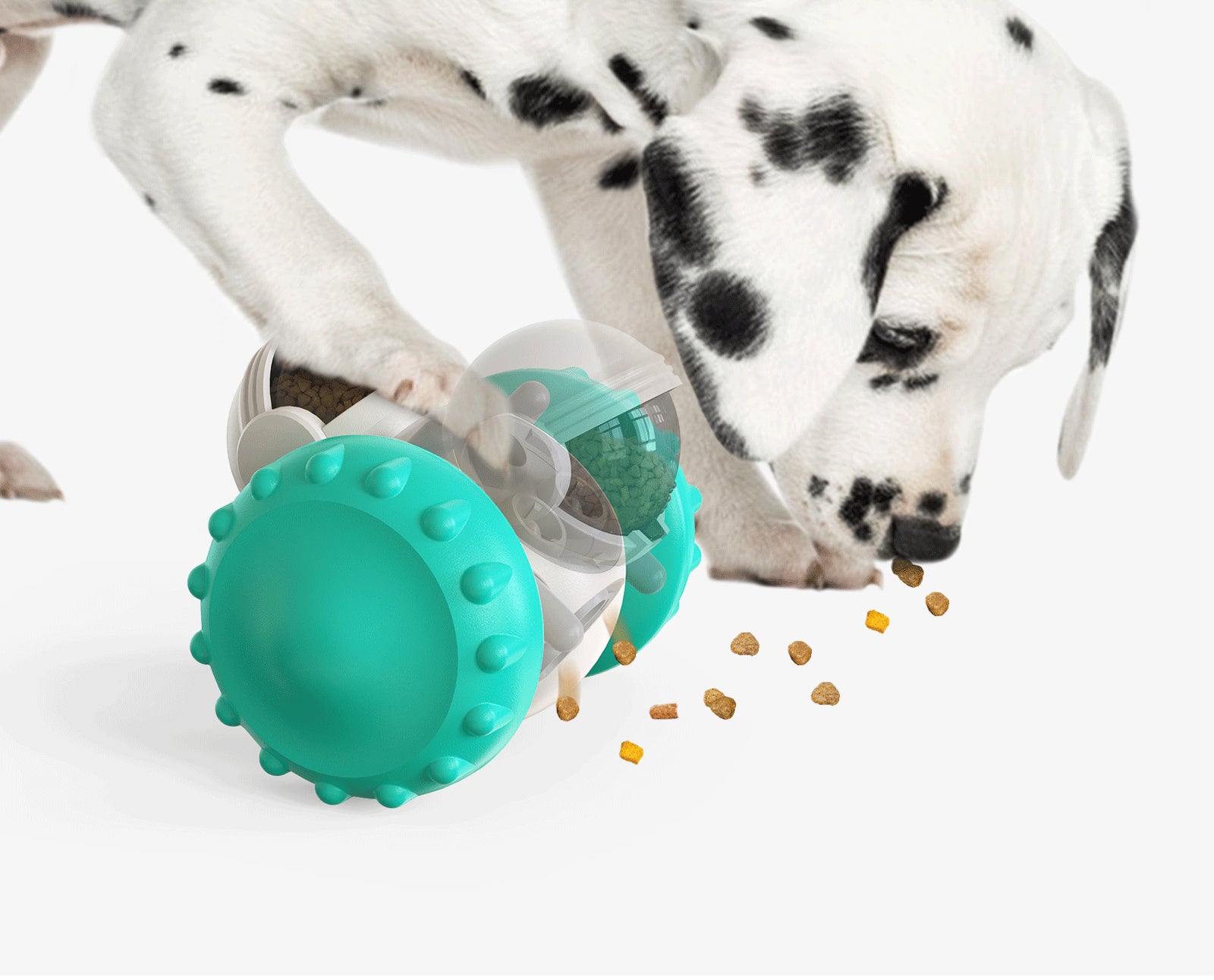 Slow Feeder and Treat Dispenser for Dog and Cat Training.