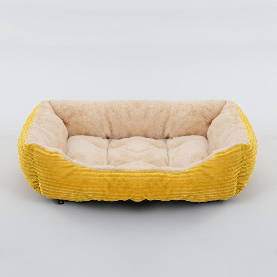 Dog Bed: Cozy up your furry friend with our Plush Kennel and Sofa Bed Cushion!