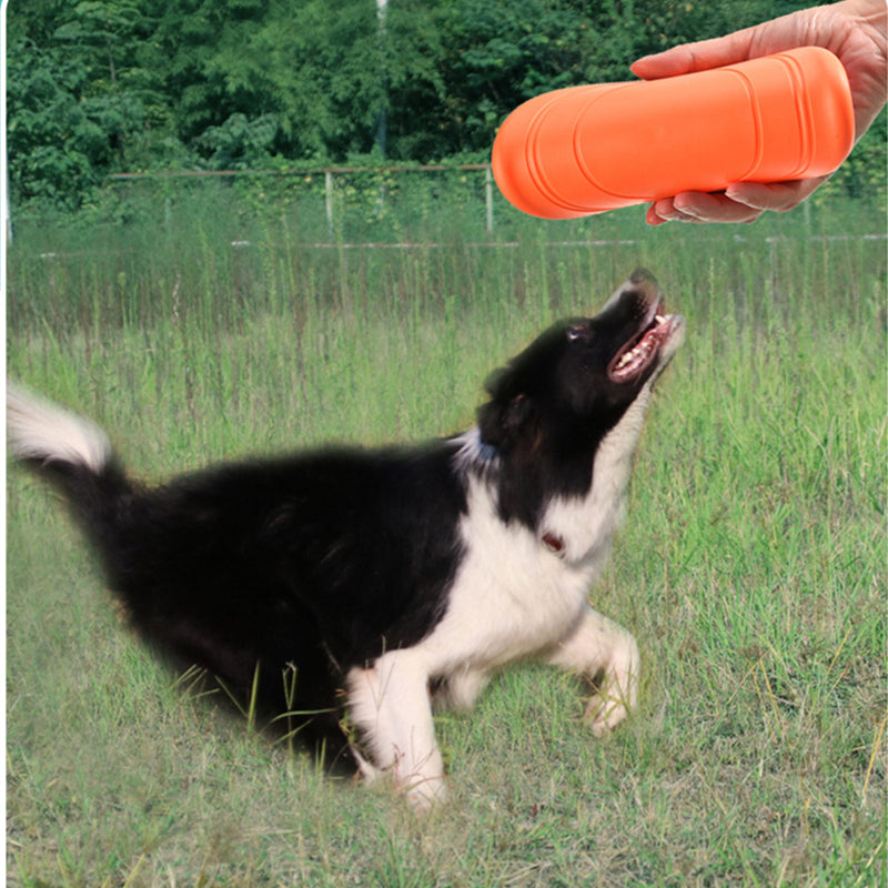 Silicone Flying Disc Toy, perfect for Interactive Training and Anti-Chew Playtime!