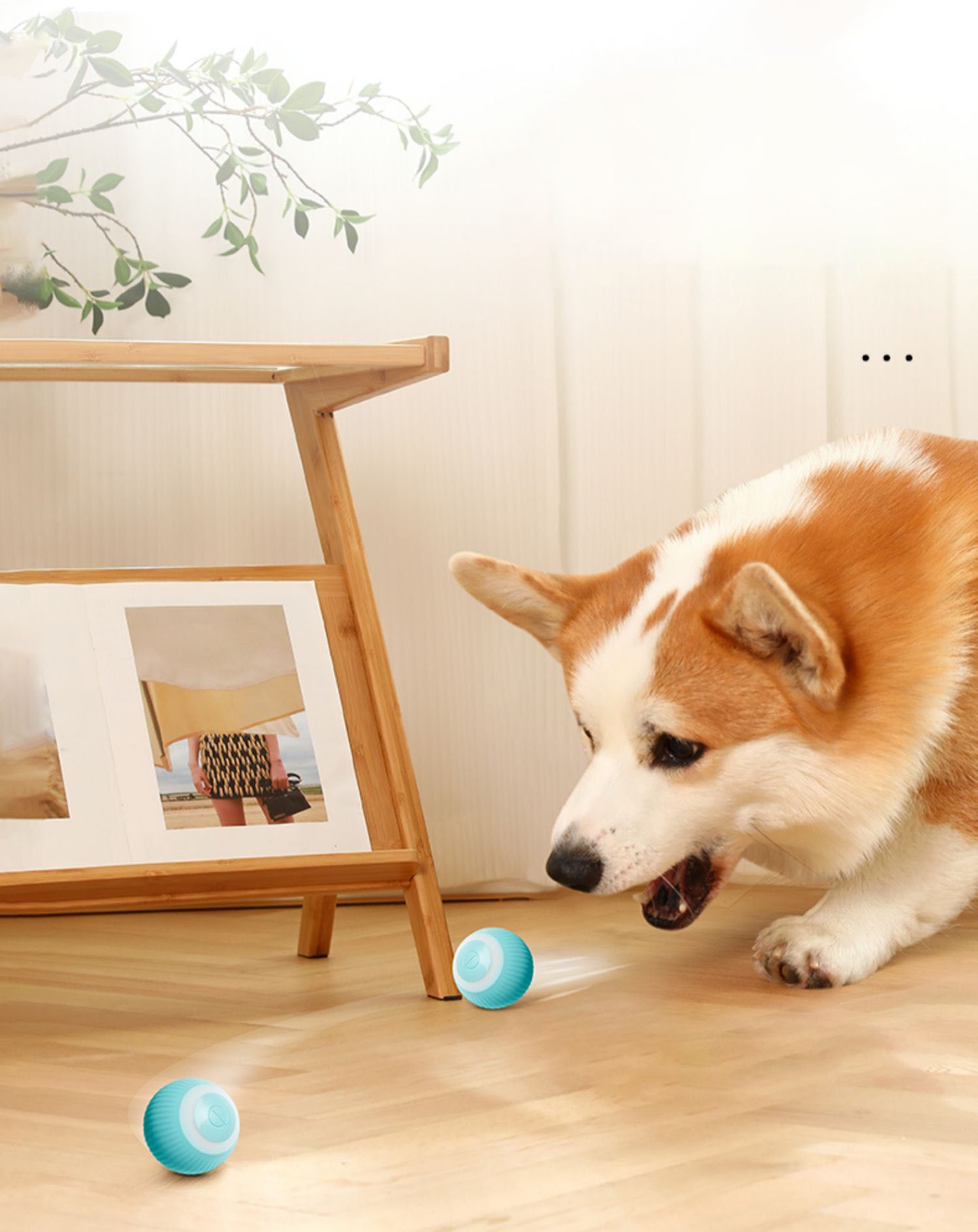 Self-Moving Puppy Ball for Interactive Play and Mental Stimulation.