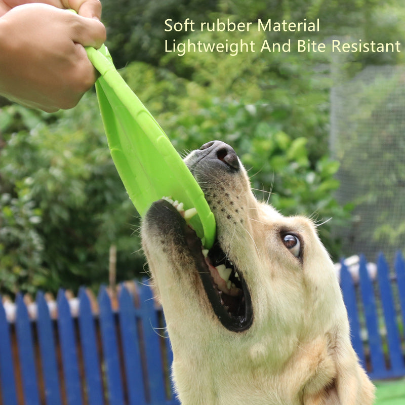 Silicone Flying Disc Toy, perfect for Interactive Training and Anti-Chew Playtime!