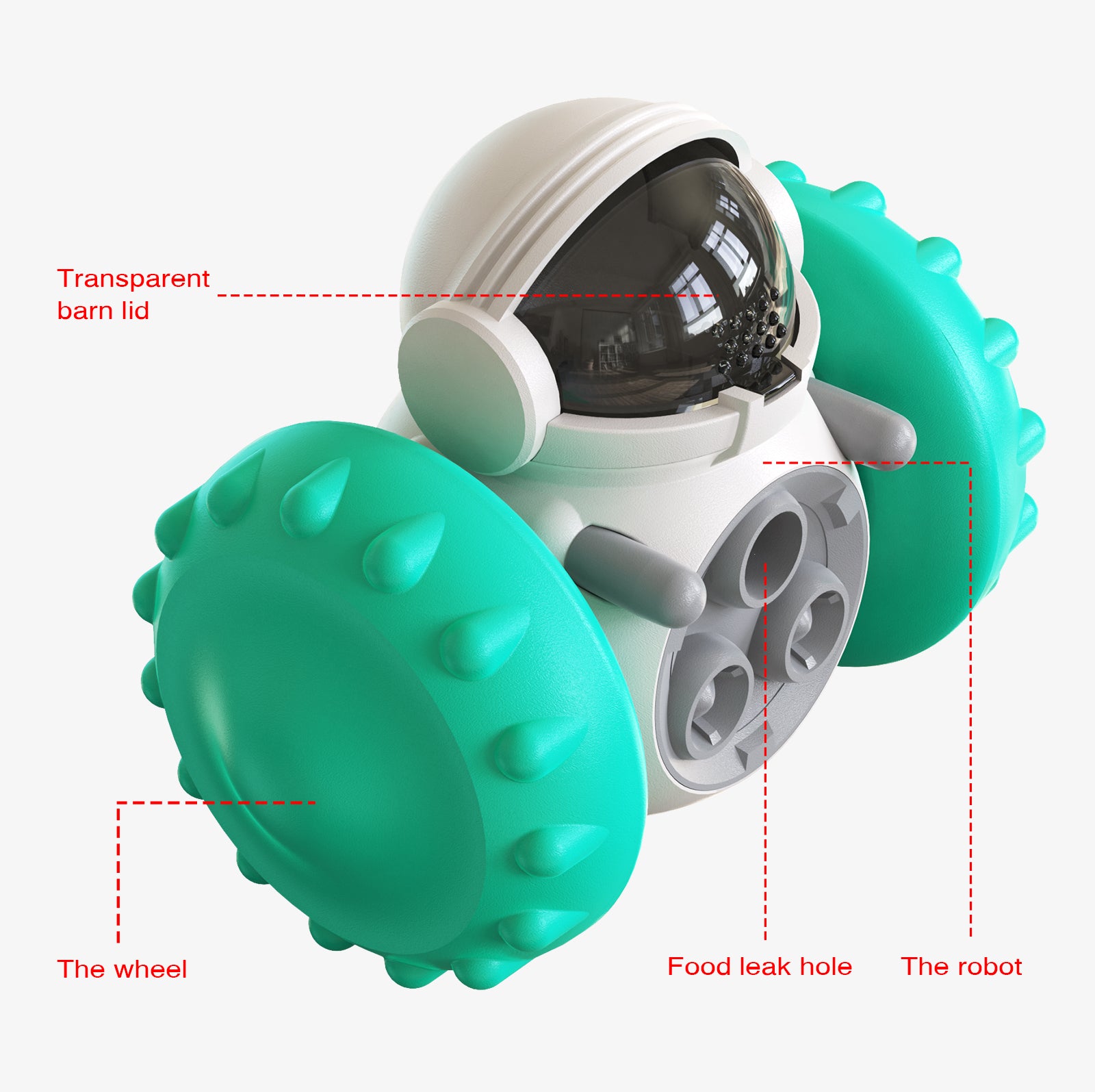 Slow Feeder and Treat Dispenser for Dog and Cat Training.