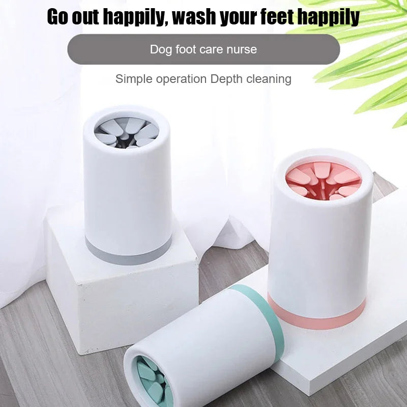 Automatic Pet Silicone Foot Washer Cup