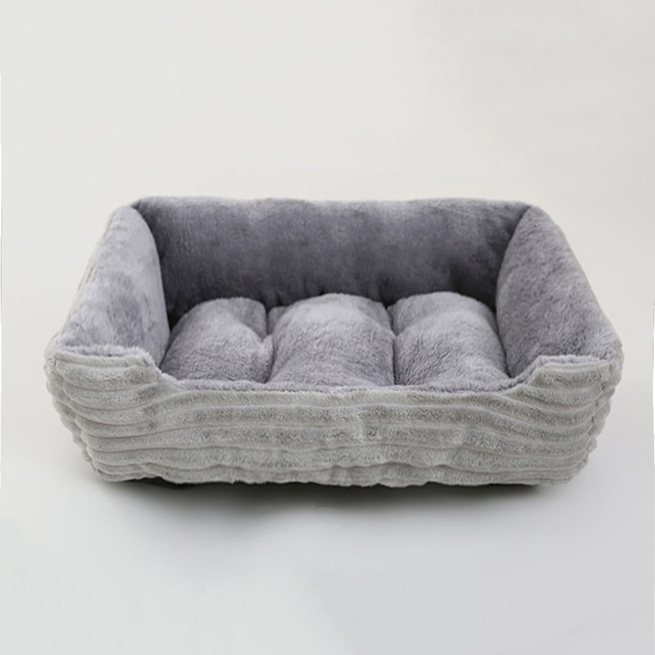 Dog Bed: Cozy up your furry friend with our Plush Kennel and Sofa Bed Cushion!