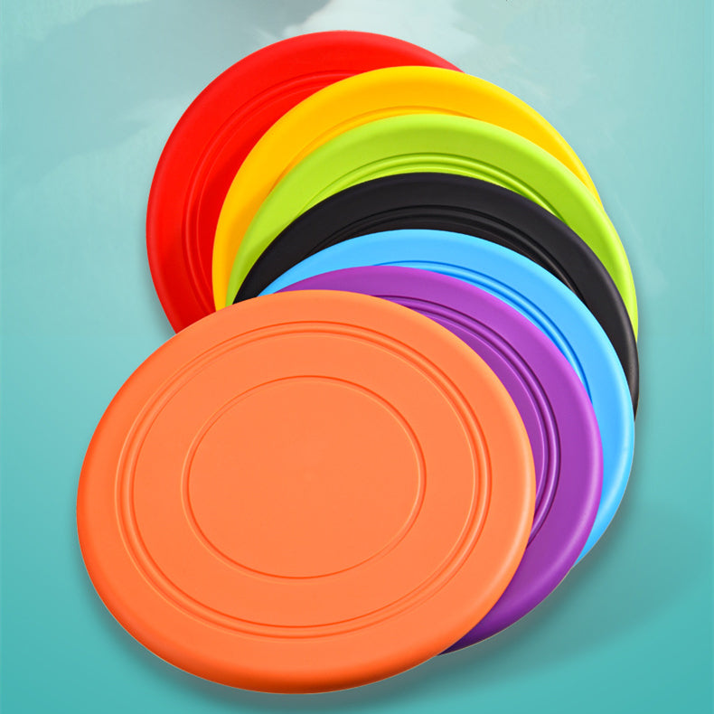 Silicone Flying Disc Toy, perfect for Interactive Training and Anti-Chew Playtime!