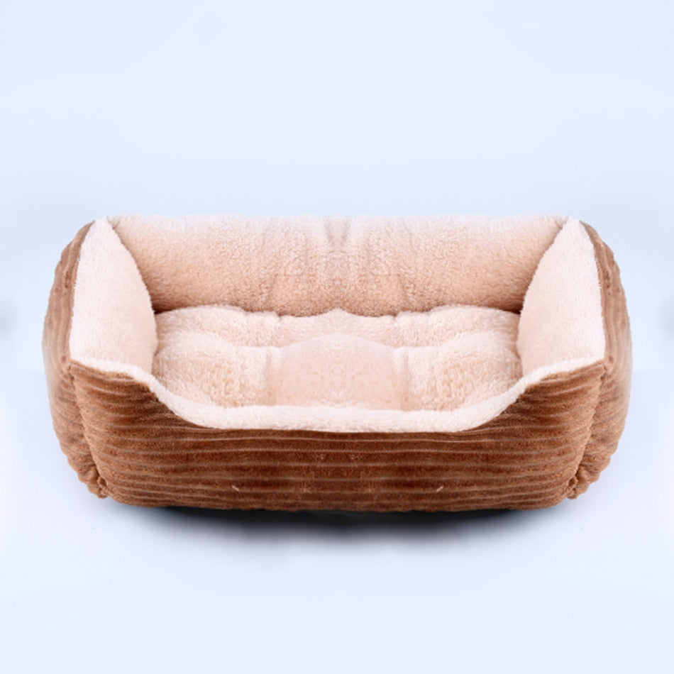 Dog Bed: Cozy up your furry friend with our Plush Kennel and Sofa Bed Cushion!