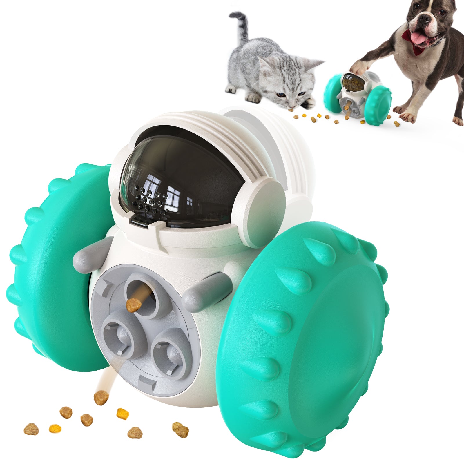 Slow Feeder and Treat Dispenser for Dog and Cat Training.