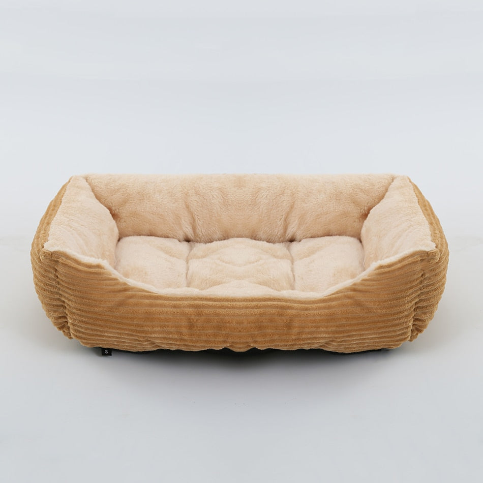 Dog Bed: Cozy up your furry friend with our Plush Kennel and Sofa Bed Cushion!